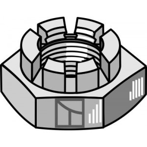 Корончатая гайка - M24x2