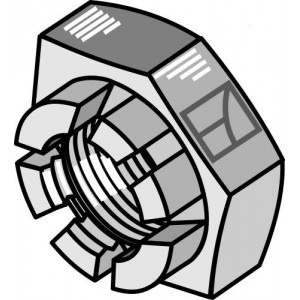 Корончатая гайка - M27x1,5