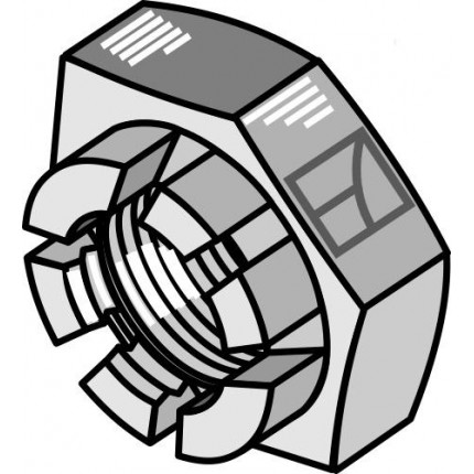 Корончатая гайка - M27x1,5