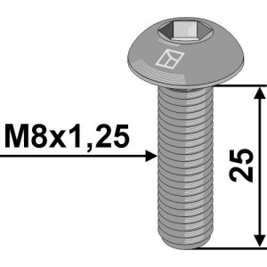 Болт с внутр. шестигранником - M8x1,25 - 8.8