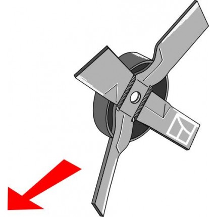 Крестовидный нож - левый