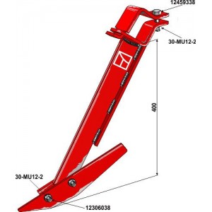 Чистик для крышевидного катка в сборе