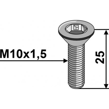 болт с внутренним шестигранником