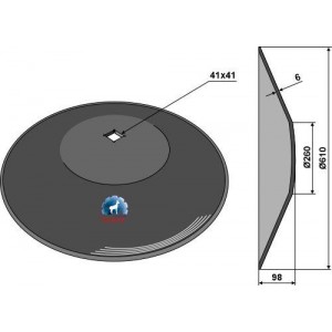 Гладкий диск Ø610х6 - образны усечённого конуса