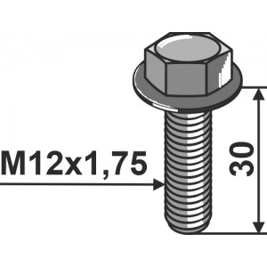 Болт с буртиком M12x1,75