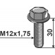 Болт с буртиком M12x1,75