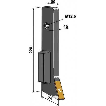 Долото 15° - Карбид
