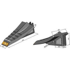 Лапа для стойки глубокорыхлителя карбид