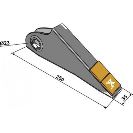 Долото лапы - Карбид
