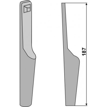 Наконечник лапы для приваривания
