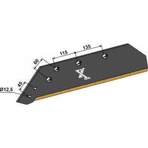 Лемех со сменным наконечником 18