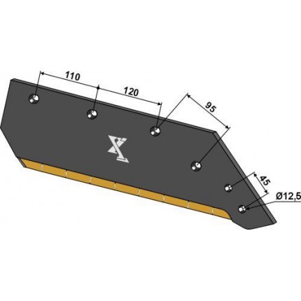 Лемех - 14“ - правый
