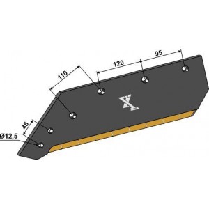 Лемех - 14“ - левый
