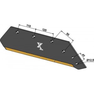 Лемех правый