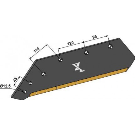 Лемех левый