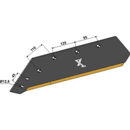 Лемех - 18“ - левый