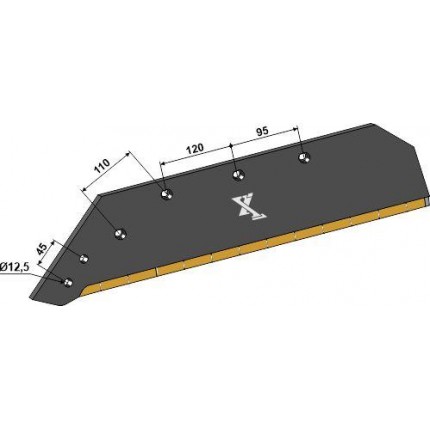 Лемех - 20“ - левый