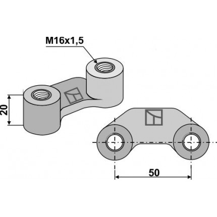 Гайка с хомутом - M16x1,5