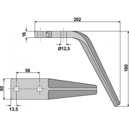 Зуб ротационной бороны