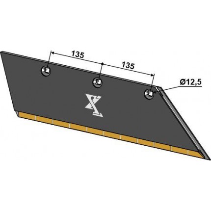 Лемех 14x145 SB56D R - правый