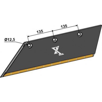 Лемех 14x145 SB56D L - левый