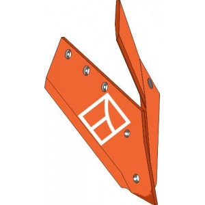 Лемех со сменным наконечником со сошником - правый