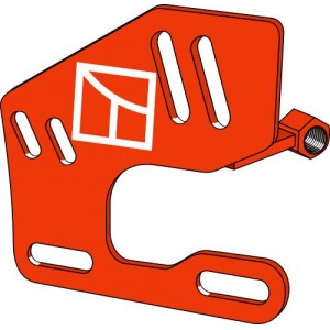 Держатель дефлектора - левый