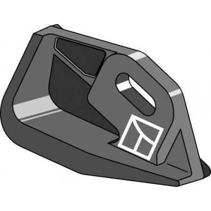 Пятка корпуса плуга правая