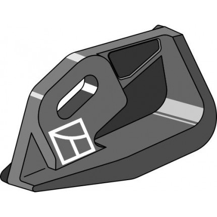 Пятка корпуса плуга левая