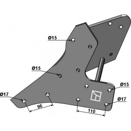 Плужный башмак левый