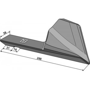 Лемех правый