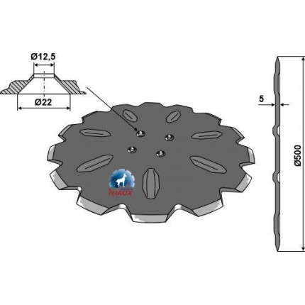 Высевающий диск 500х5