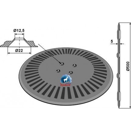 Высевающий диск 500х5