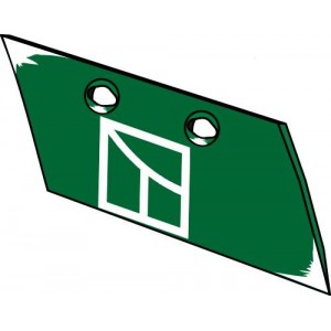 Лемех предплужника правый