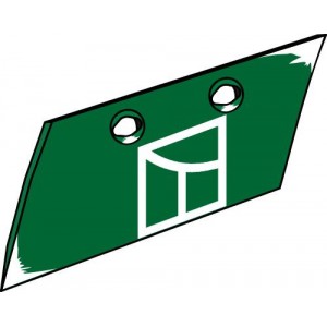 Лемех предплужника левый