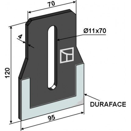 Чистик для полевых катков - DURAFACE