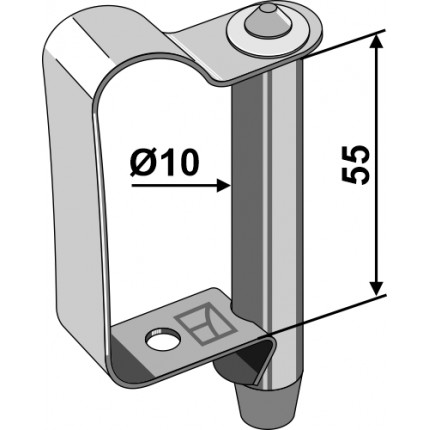 Пружинный шкворень
