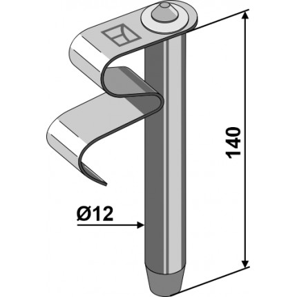 Пружинный шкворень