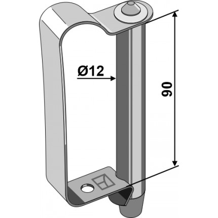 Пружинный шкворень