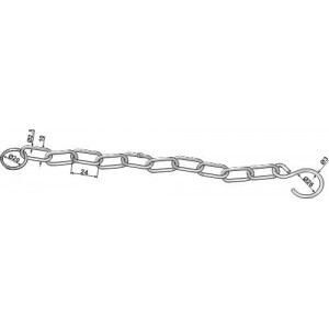 Предохранительная цепь, гальван. Оцинков.