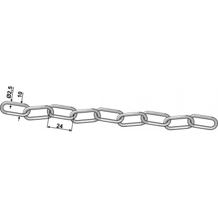 Предохранительная цепь, гальван. Оцинков.