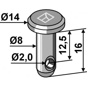 Болт под шплинт