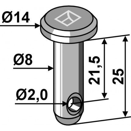 Болт под шплинт