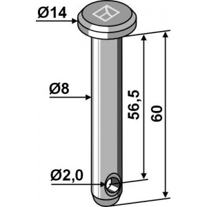 Болт под шплинт