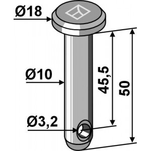 Болт под шплинт