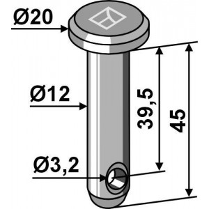 Болт под шплинт