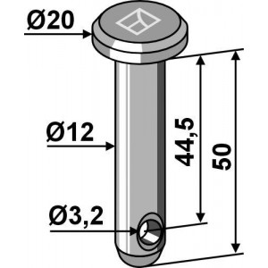 Болт под шплинт
