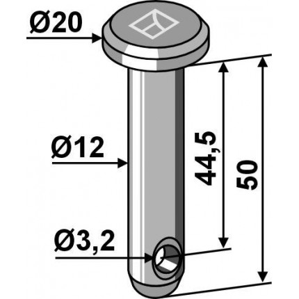 Болт под шплинт