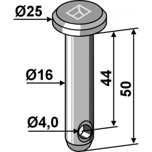 Болт под шплинт