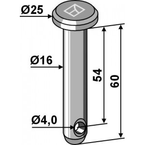 Болт под шплинт